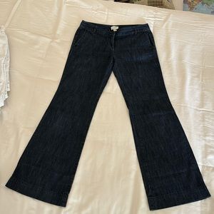 LOFT dark blue flare leg ladies jeans, Size 4